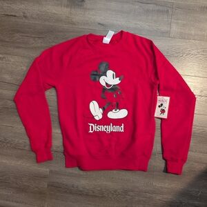 Disney Red Mickey Mouse Disneyland Sweatshirt